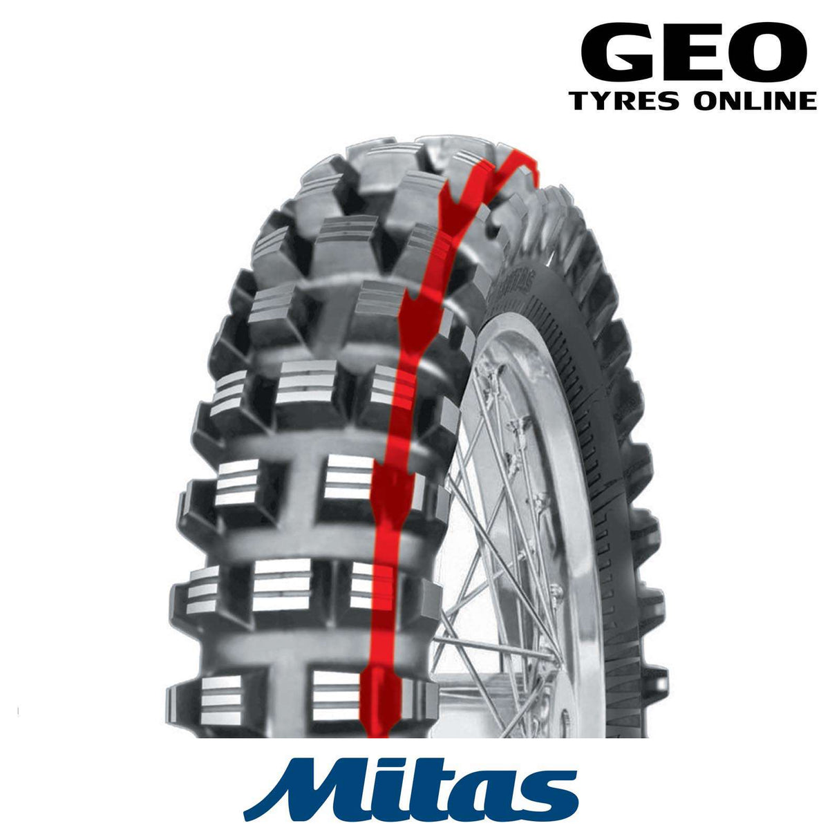 130/80-17 C02 Stoneking Reinf. Mitas Rear Tyre