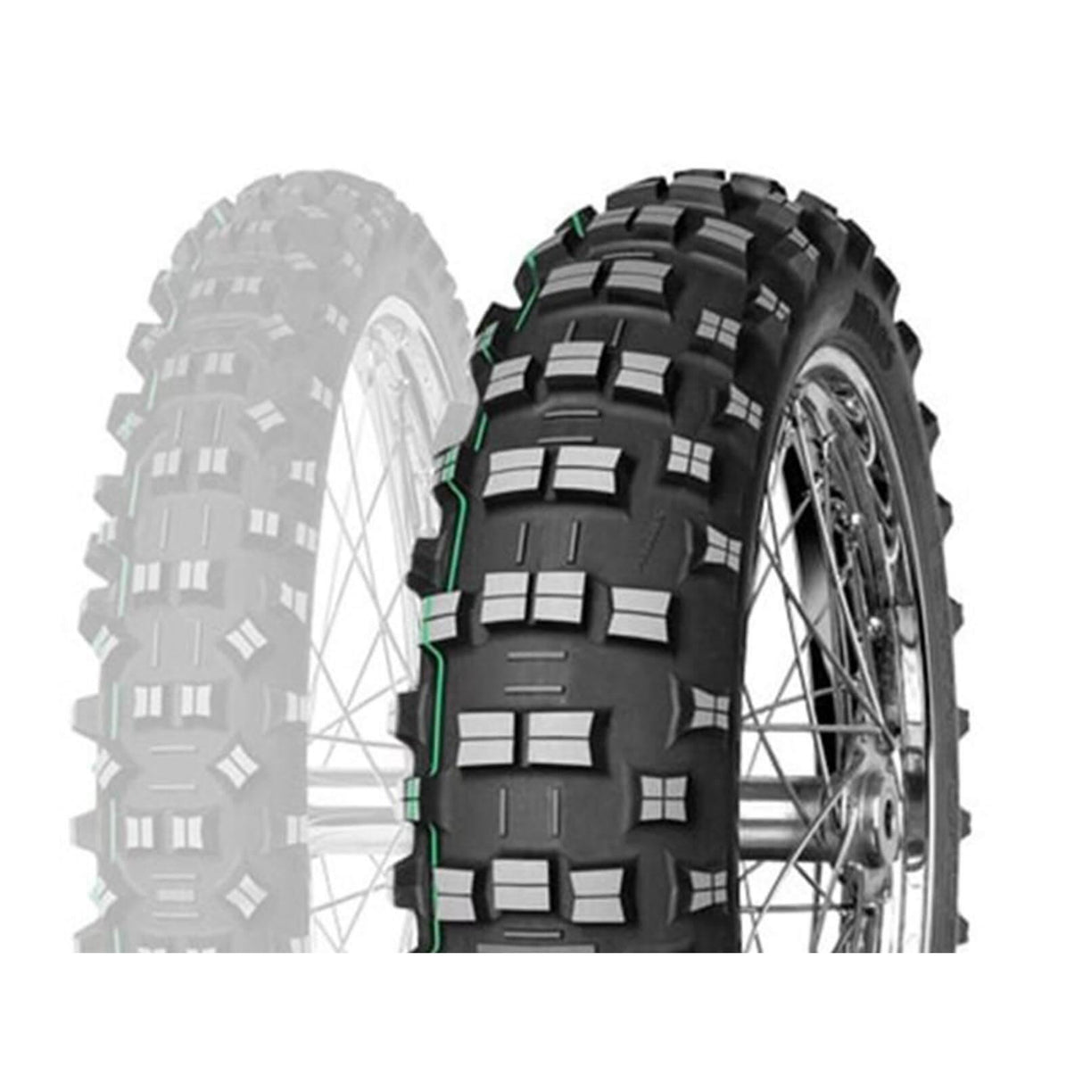120/90-18 65M Terra Force EF Super Light Green Stripe Mitas Rear Tyre - GEO Tyres Online