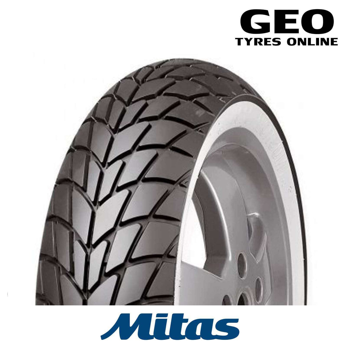 130/70-12 MC20 White Wall Mitas Scooter Tyre