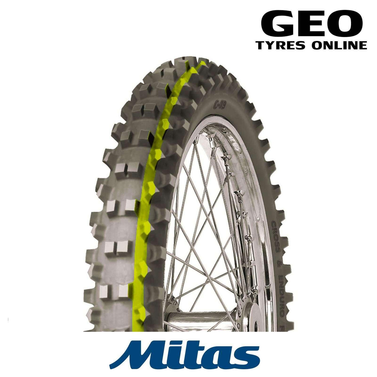 90/90-21 C19 Super Yellow Mitas Front Tyre - GEO Tyres Online