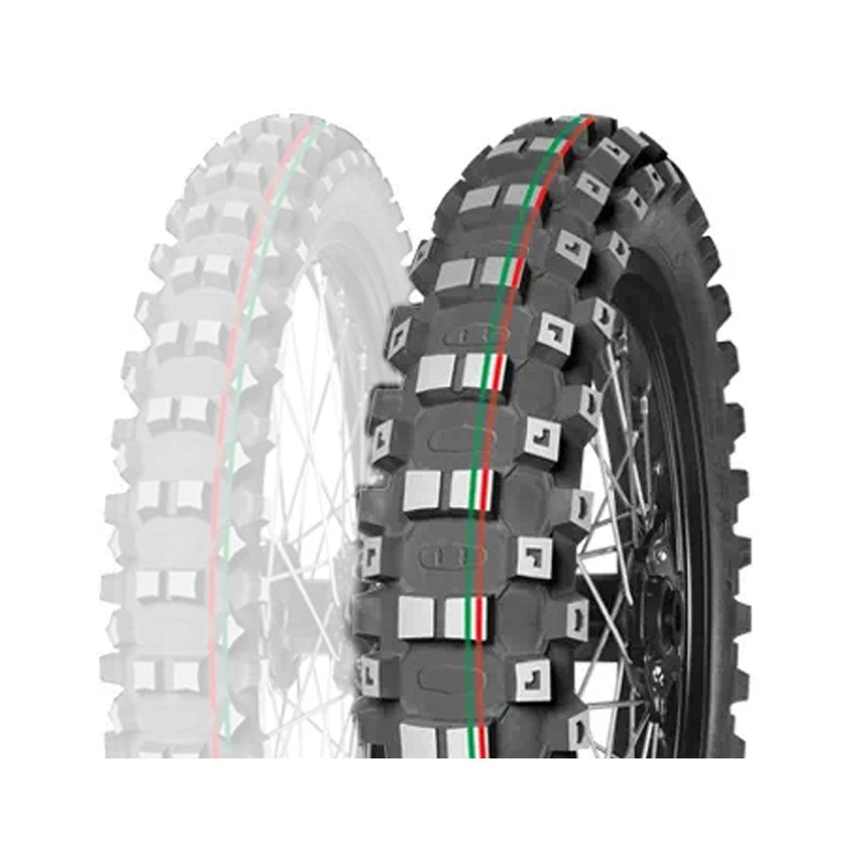 90/100-21 57M TERRA FORCE-MX MH Red & Green Stripe Mitas - GEO Tyres Online